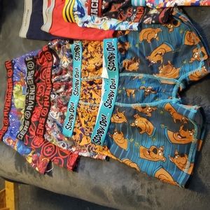 Boys size 8 silky underwear 7 pair ,2 pair size 8 cotton and 2 swim suits